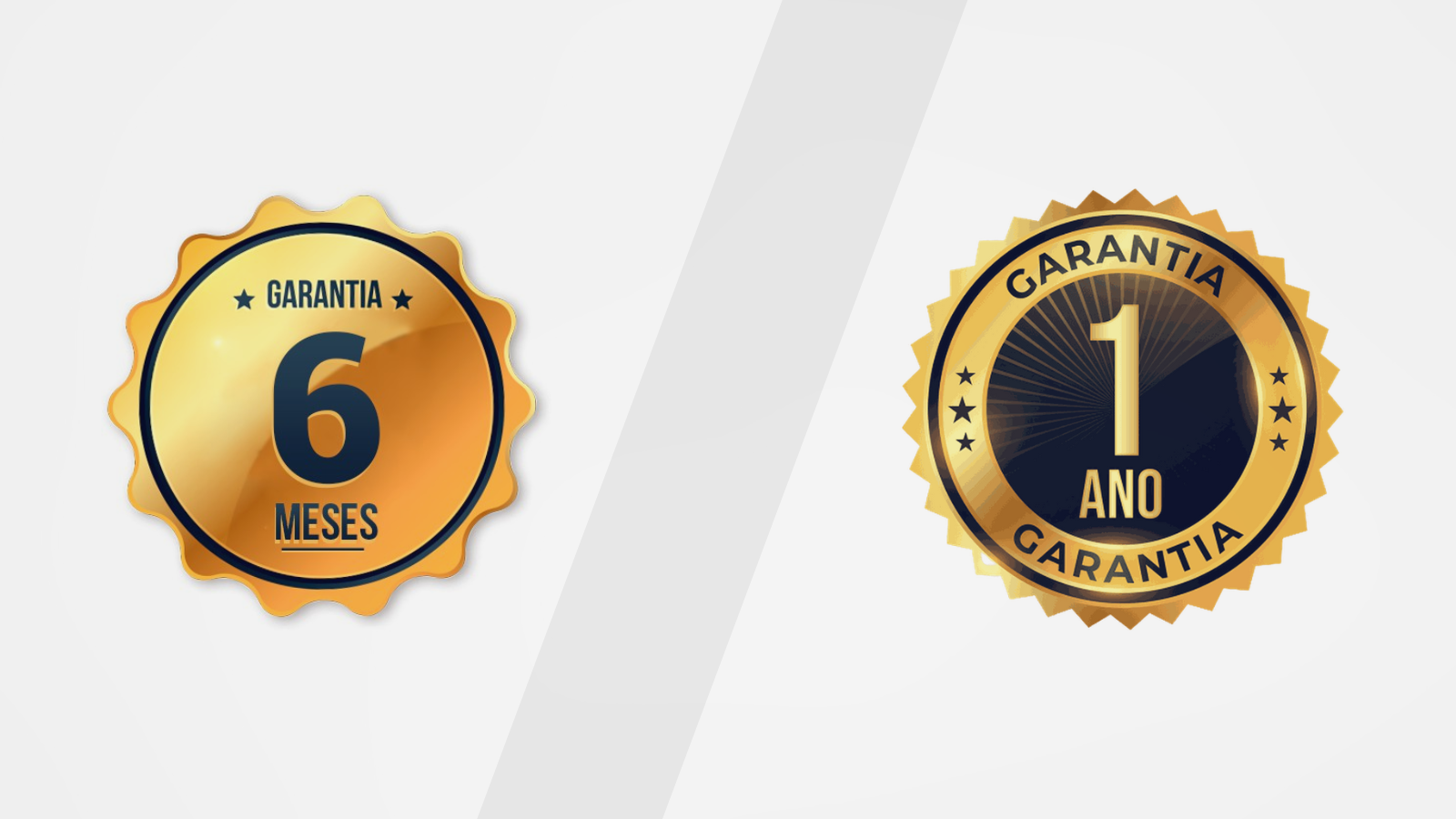 Garantia de 6 meses para manutenções e 1 ano para equipamentos novos